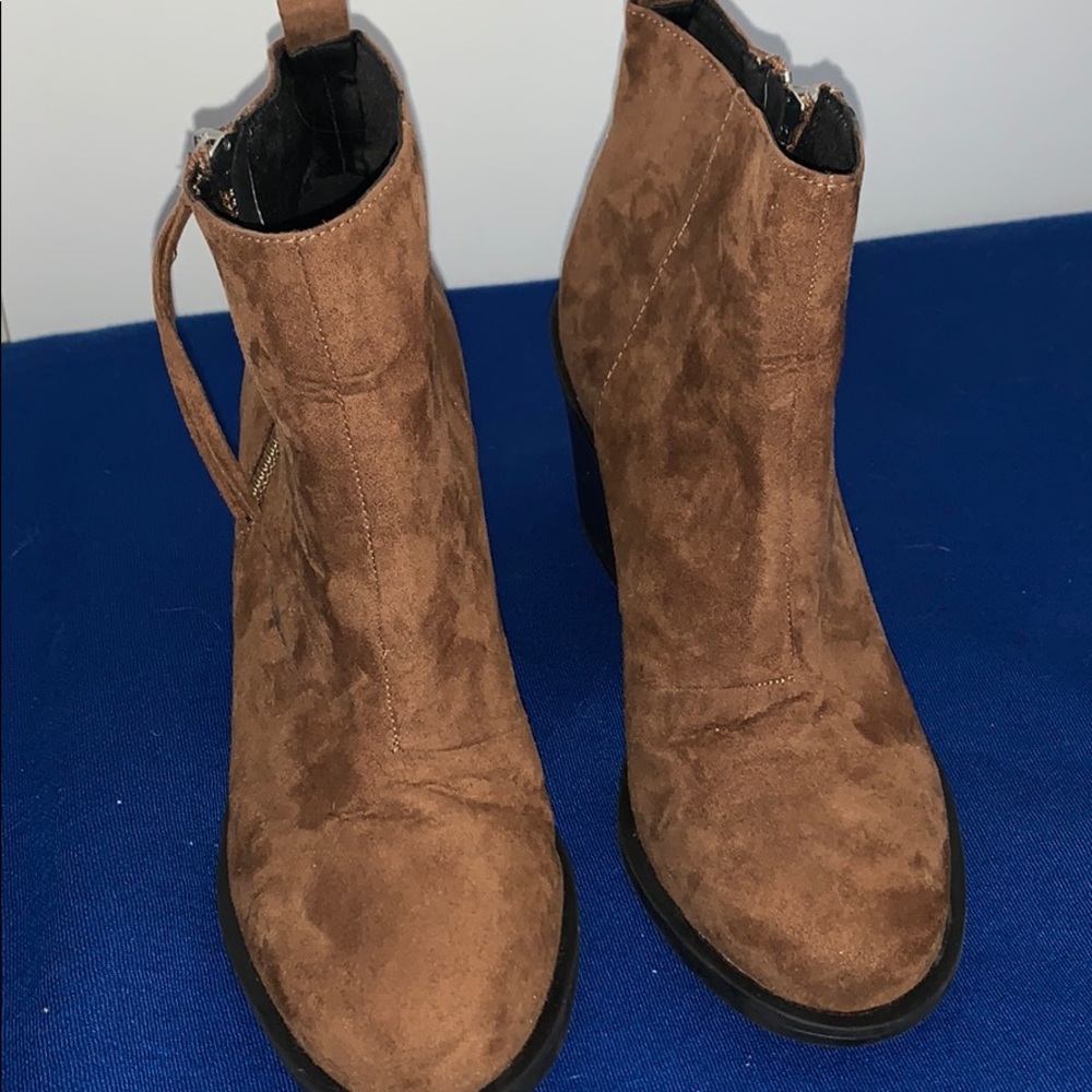 Brown booties